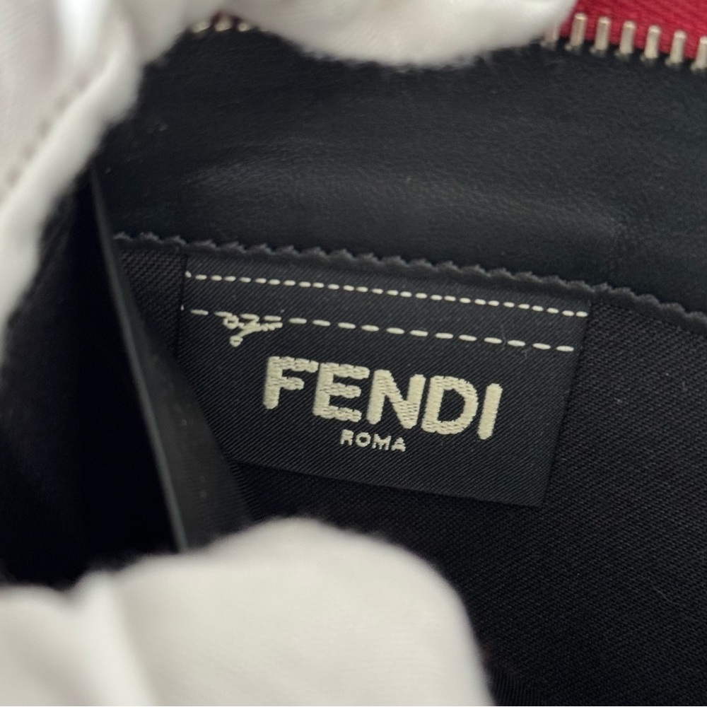 Fendi Monster Eyes Zip Around Wallet - Red - Picture 16 of 17